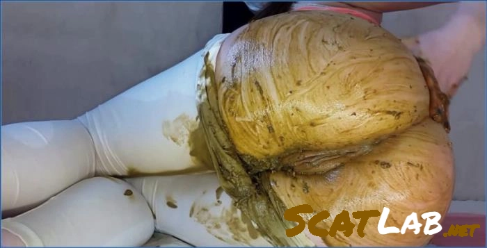 Intense Scat Session in White Leggings - FullHD Prolapse and Fingering – ScatLab poster