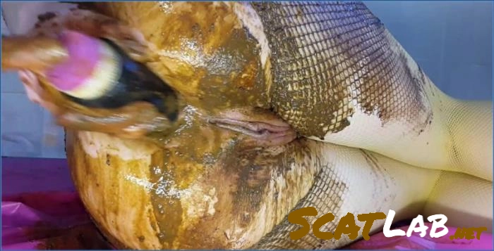 Fishnet Leggings Prolapse Toy Play in FullHD – ScatLab poster