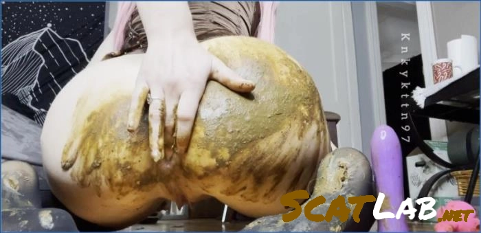 KnkyKttn97 Smearing with feet Kaviar action - FullHD Hardcore – ScatLab poster