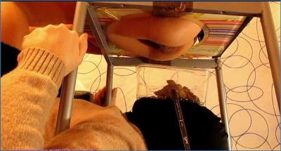 Teen Femdom Scat: My Friend Sara Dominates and Humiliates Slave in FullHD - scat porn video at ScatLab.net