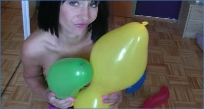 Maria Devot in filthy Nylon and Dildo Action at SCHEISS-Luftballons FullHD 1080p - scat porn video at ScatLab.net