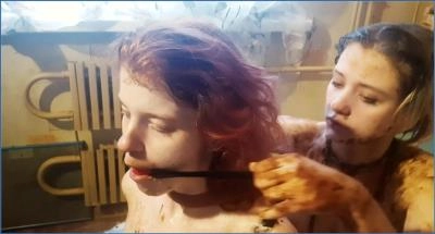 Extreme Domination Scat and Vomit with Jelena and Tatjana - scat porn video at ScatLab.net