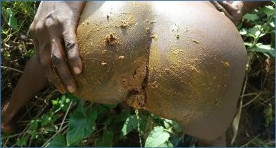 Pinky Prada and Ebony Princess in Outdoor Booty Shit Cream Tribal Scat Porn - scat porn video at ScatLab.net