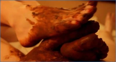 Perform Enema and Vomit with Dirty Betty in a Nasty Footjob Fantasy - scat porn video at ScatLab.net