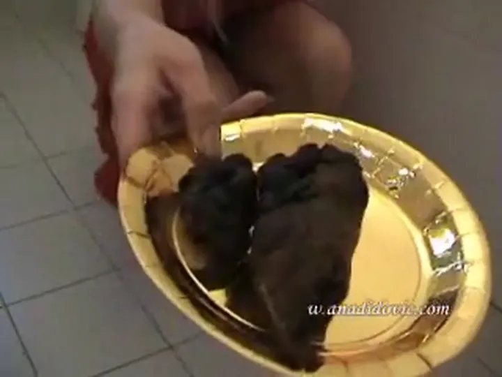 Ana Didovic Pooping in a Tidy Solo Drop - Scat Release of 2008 - popular scat video at ScatLab