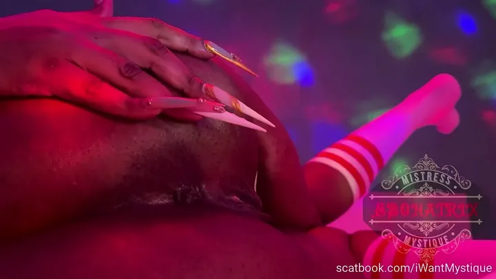 Mystique's Solo Scat Tease Turns into a Grimy Brown Orgy of Smear - scat porn video at ScatLab.net