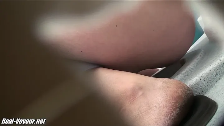 Standing Solo Defecation - Soft Brown Load Drops Straight Down - scat porn video at ScatLab.net