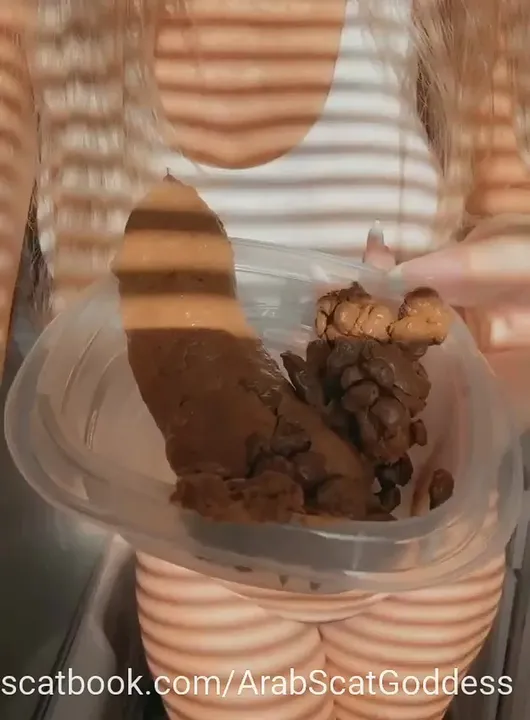 ArabScatGoddess Teases with a Quick and Dirty Scat Drop for Her Fans - scat porn video at ScatLab.net